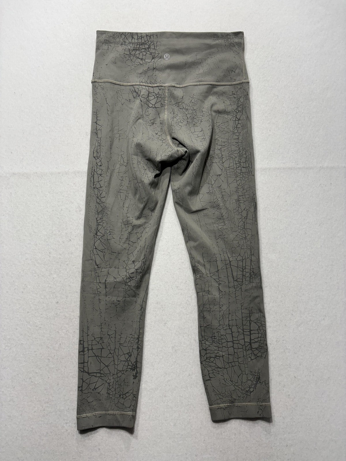 Lululemon Leggings Womens 6 Gray High Rise 27.5" Inseam Ankle Yoga Stretch Knit