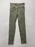 Leggings Womens Medium Green High Rise Ankle Ruched Back Stretch Athletic Yoga