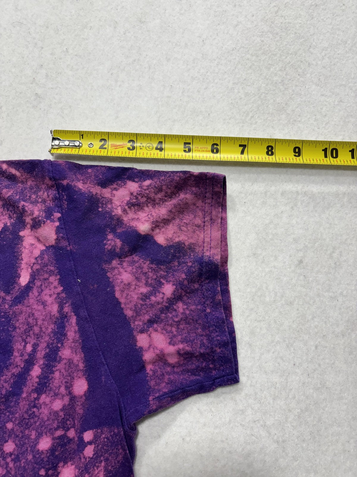 Adidas Shirt Mens Small Purple Tie Dye Trefoil Logo Graphic Tee Short Sleeve
