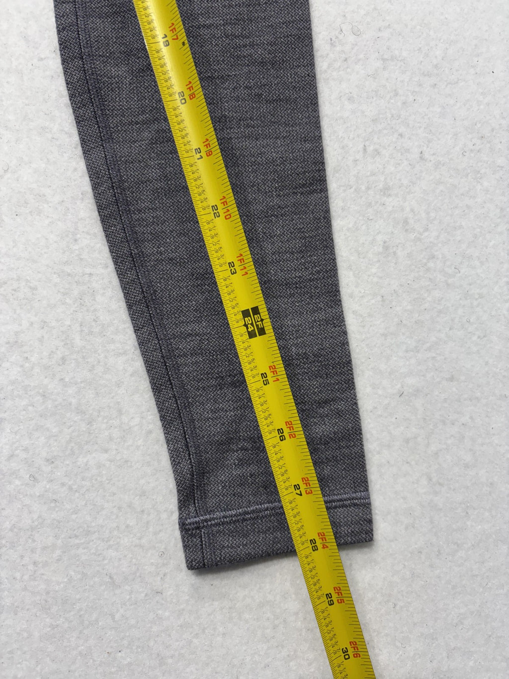 Lululemon Leggings Womens 2 Gray High Rise 25" Inseam Ankle Yoga Stretch Active