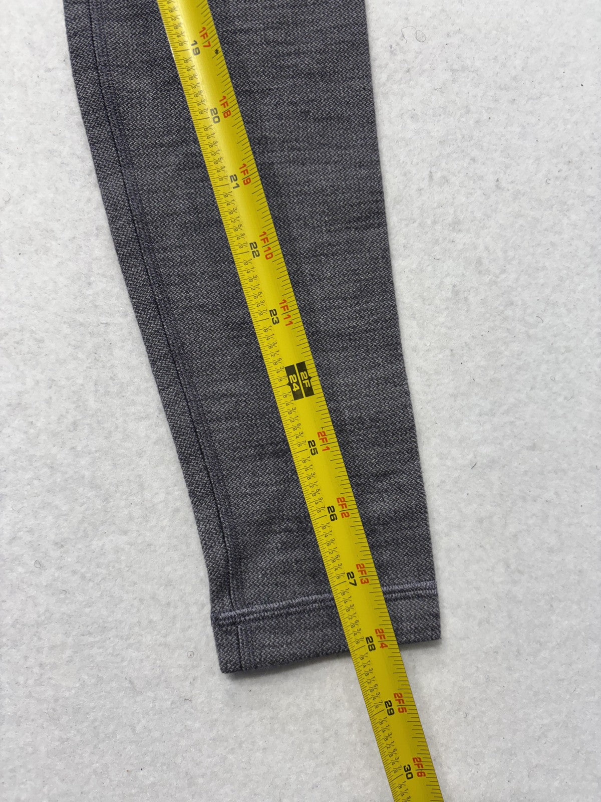 Lululemon Leggings Womens 2 Gray High Rise 25" Inseam Ankle Yoga Stretch Active