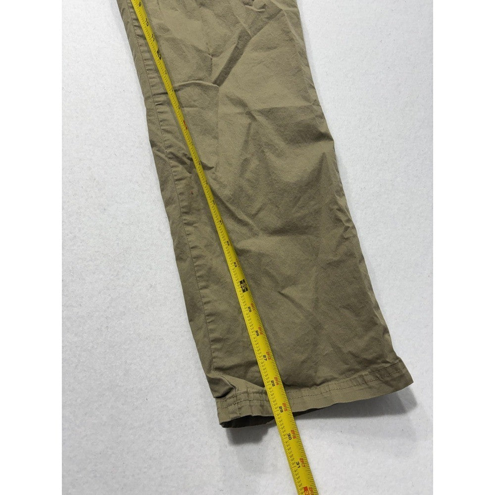 Columbia Khaki Pants Mens 34x30 Green Regular Fit Canvas Stretch AM0449 Outdoor