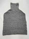 John + Jenn Sweater Womens XL Gray Turtleneck Waffle Knit Cape Poncho Layering