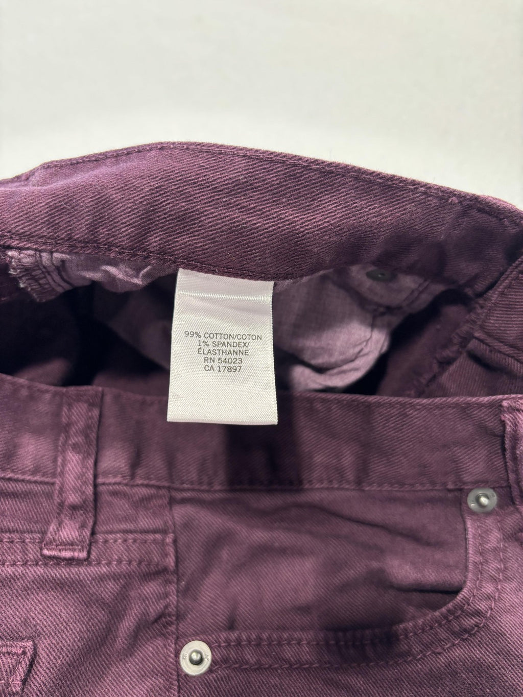 Banana Republic Skinny Jeans Womens 6 Purple Dark Wash Mid Rise Stretch 29x30