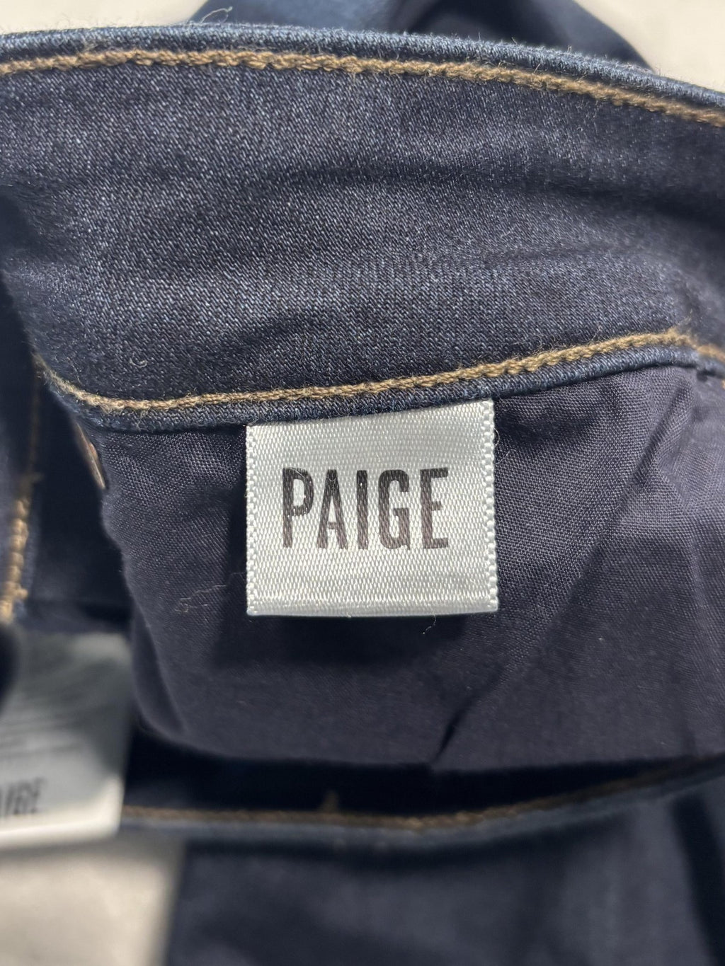 Paige Manhattan Jeans Womens 24 Blue Dark Wash Mid Rise Slim Boot 24x31 Stretch