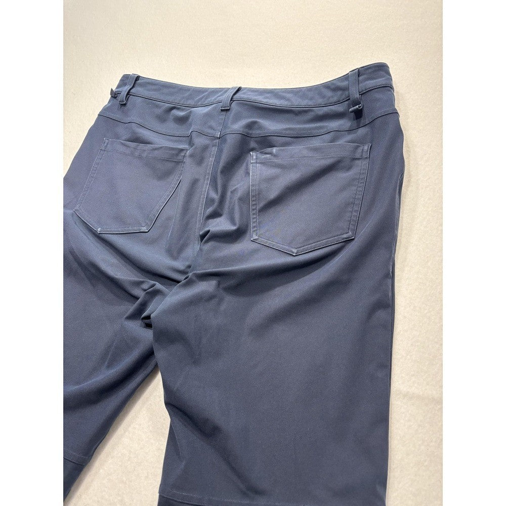 Lululemon Chino Pants Mens 34x31 Blue Slim Straight Stretch Casual Outdoor