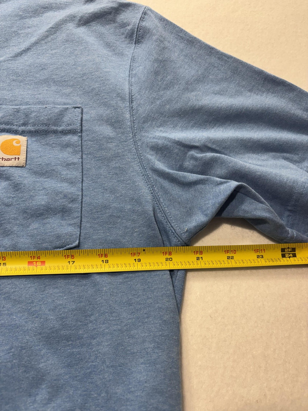 Carhartt Shirt Mens Medium Blue K87 Loose Fit Pocket T-Shirt Short Sleeve