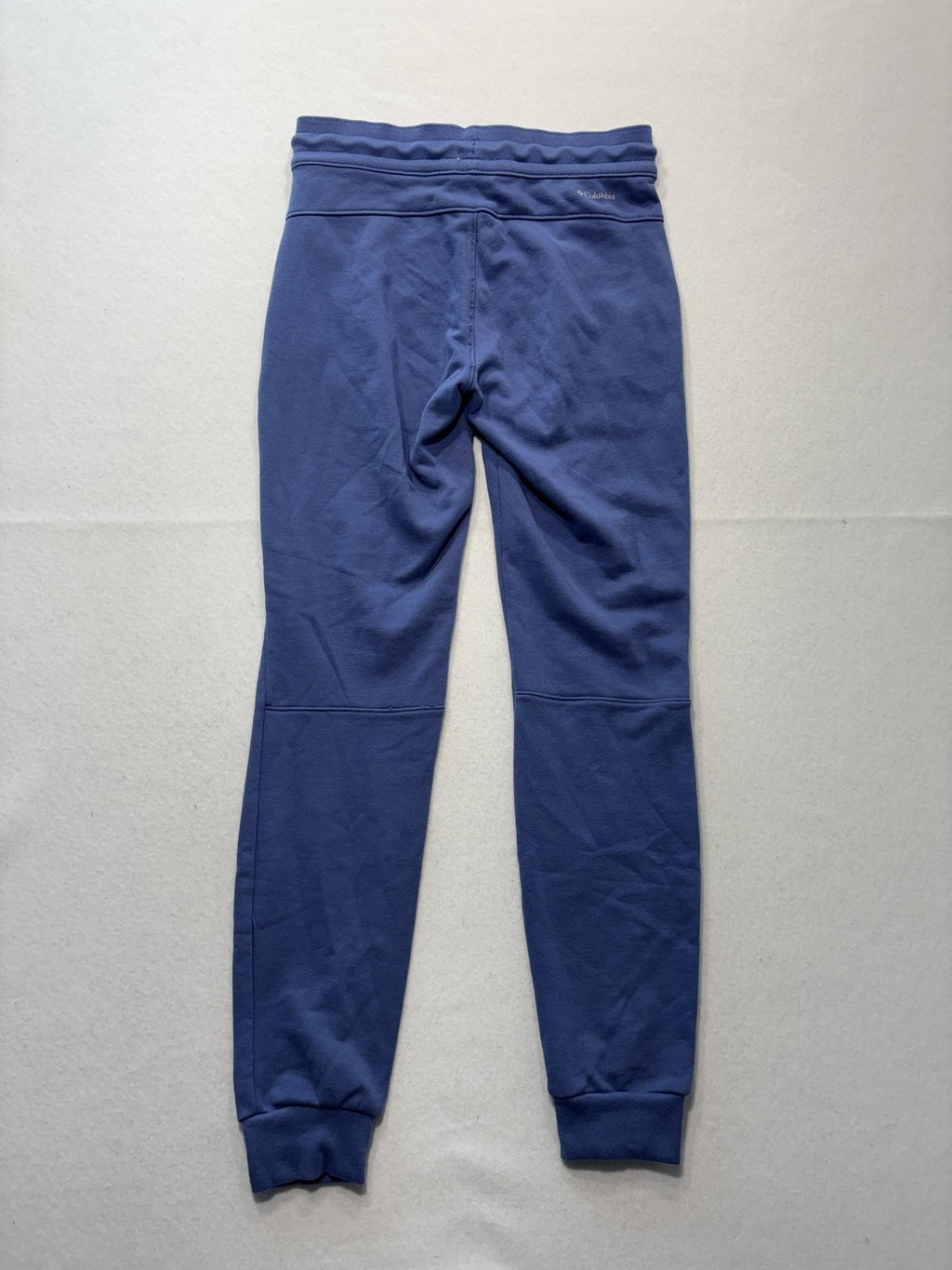 Columbia Jogger Pants Womens XS Blue Knit Elastic Waist Pocket Cuffed Lounge