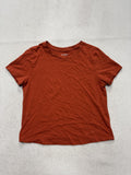 Old Navy Bestee Shirt Womens Small Orange Crew Neck Short Sleeve Tee Casual