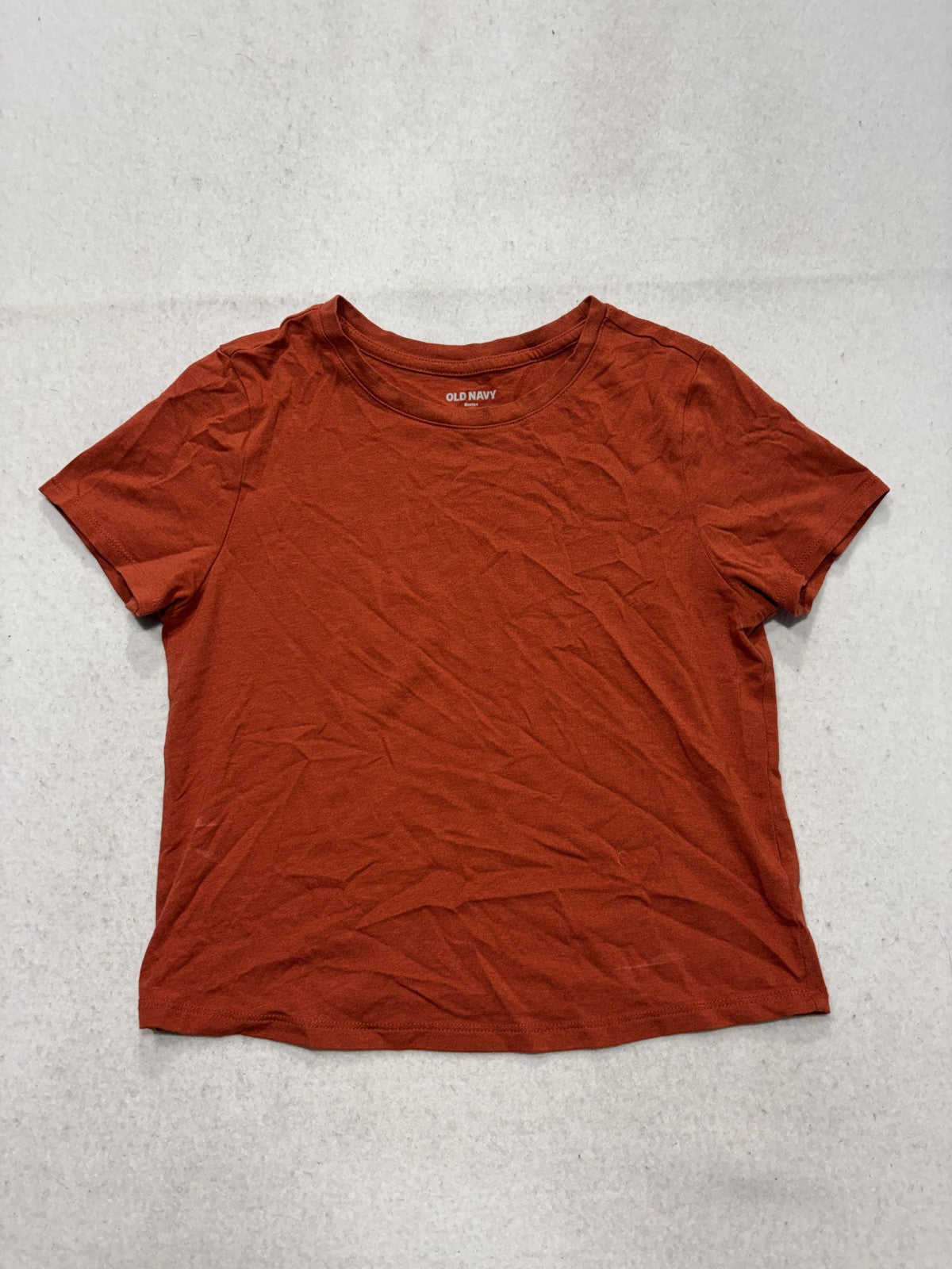 Old Navy Bestee Shirt Womens Small Orange Crew Neck Short Sleeve Tee Casual