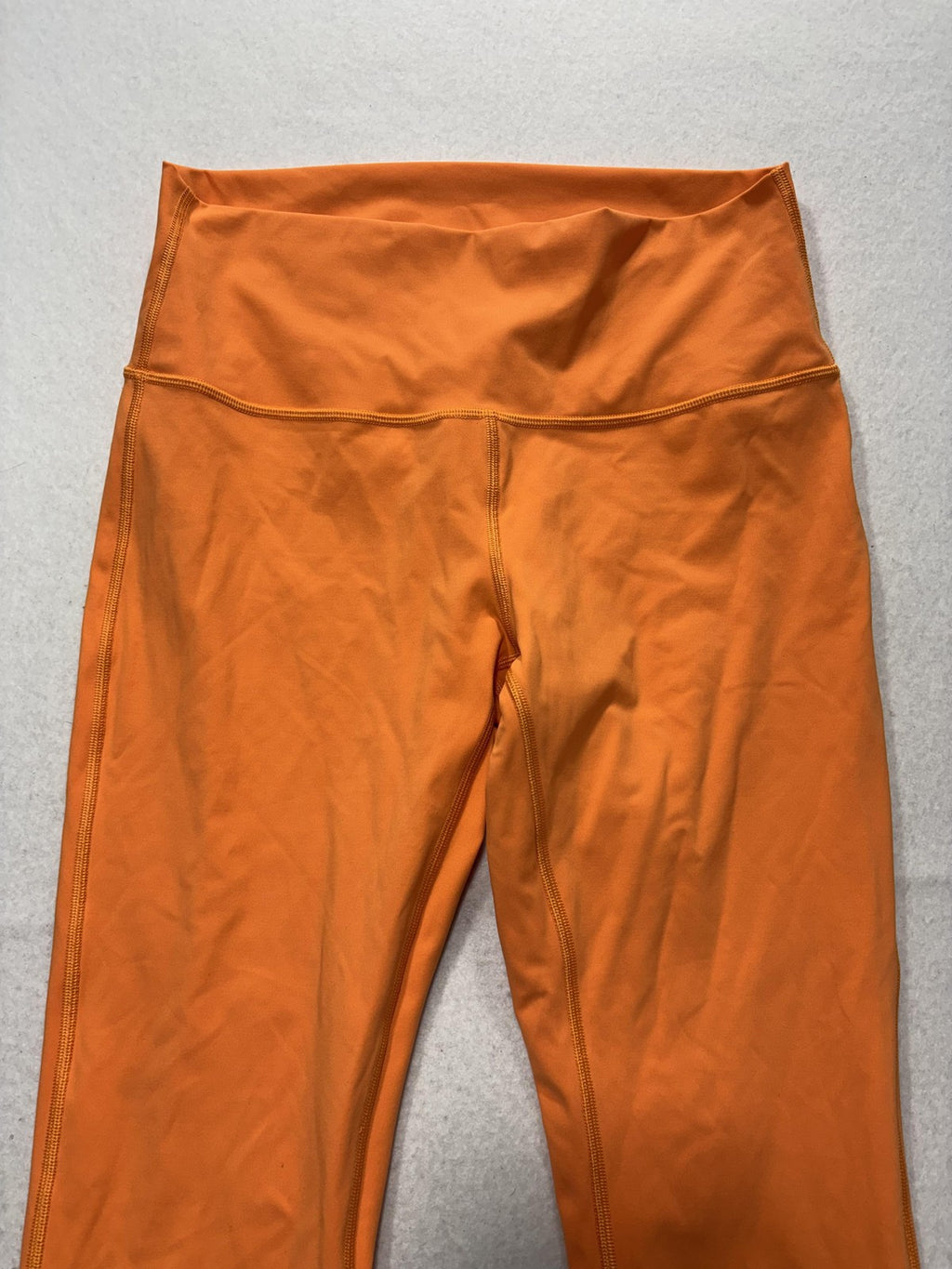 Lululemon Leggings Womens 10 Orange High Rise 25" Inseam Ankle Stretch Yoga
