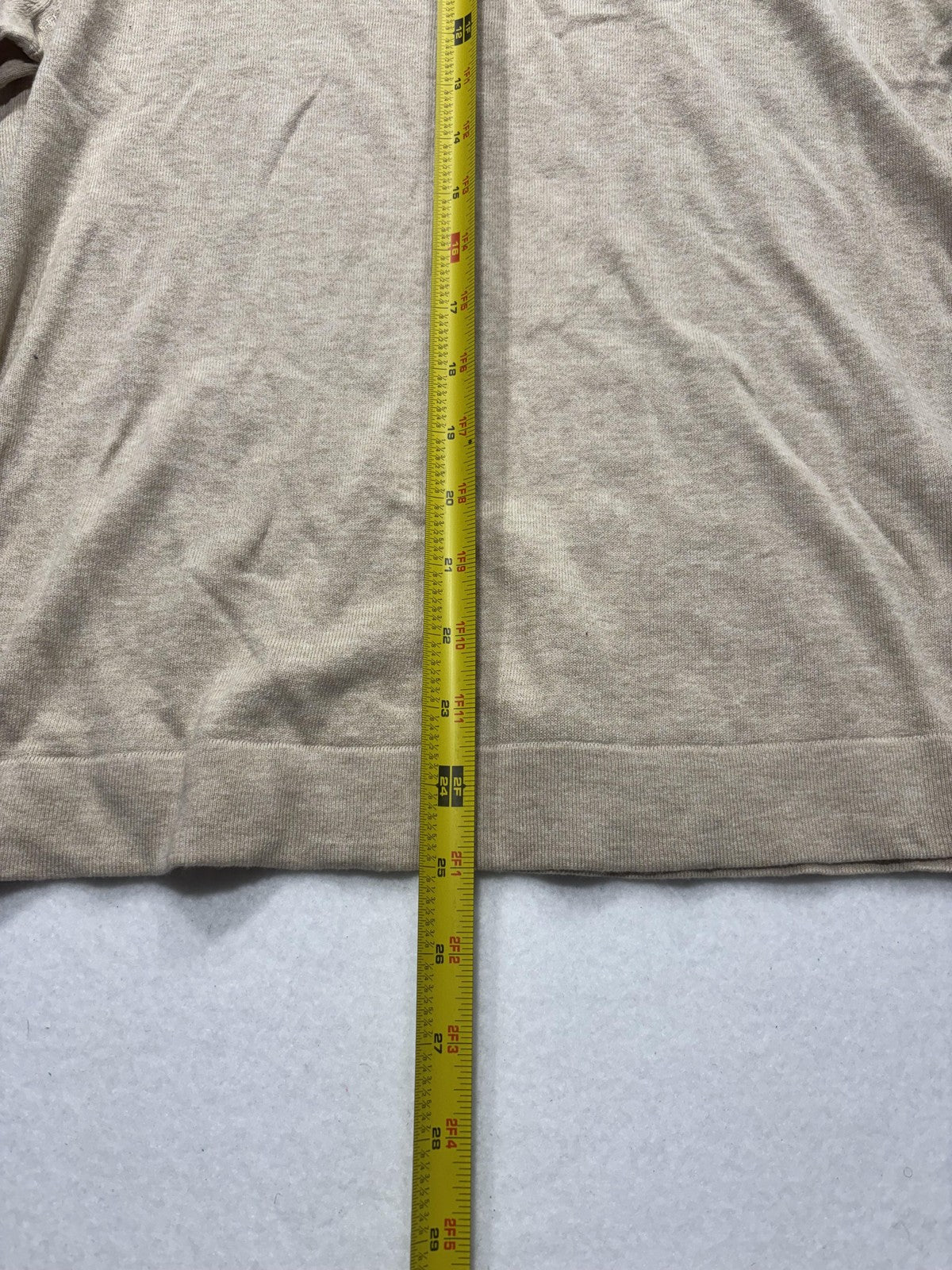 J.Crew Teddie Sweater Womens 2X Plus Beige Knit Crew Long Sleeve Pullover