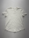 Lululemon Shirt Womens 4 White Crew Neck Short Sleeve Cotton Stretch Tee