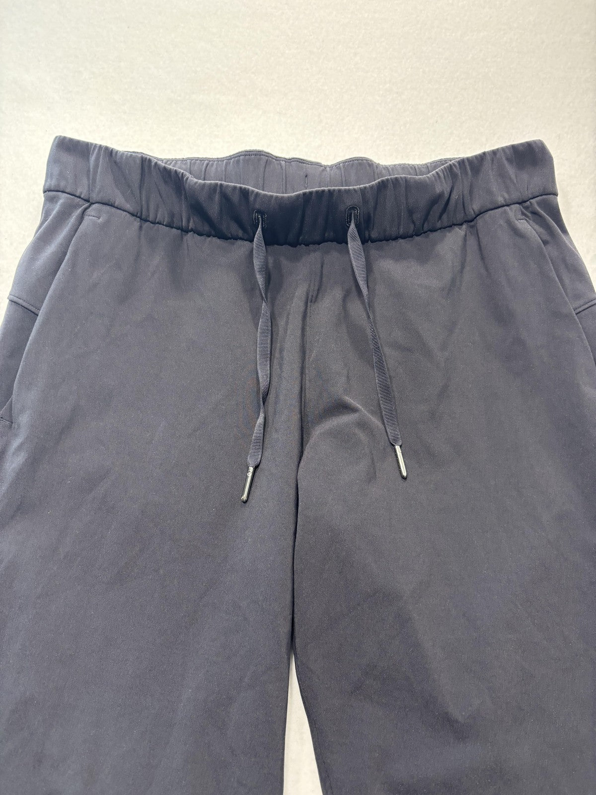 Lululemon Pants Womens 8 Black Cropped Elastic Waist Drawstring Athletic Lounge