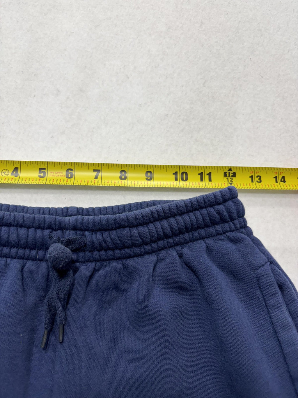 Athletic Works Pants Kids XL Blue Fleece Ankle Drawstring Side Stripe Casual
