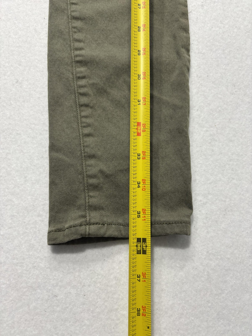 Paige Verdugo Ankle Jeans Womens 30 Green Mid Rise Skinny 30x28 Stretch Denim