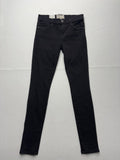 Current/Elliott Jeans Womens 26 Black Low Rise Ankle Skinny Stretch Crochet