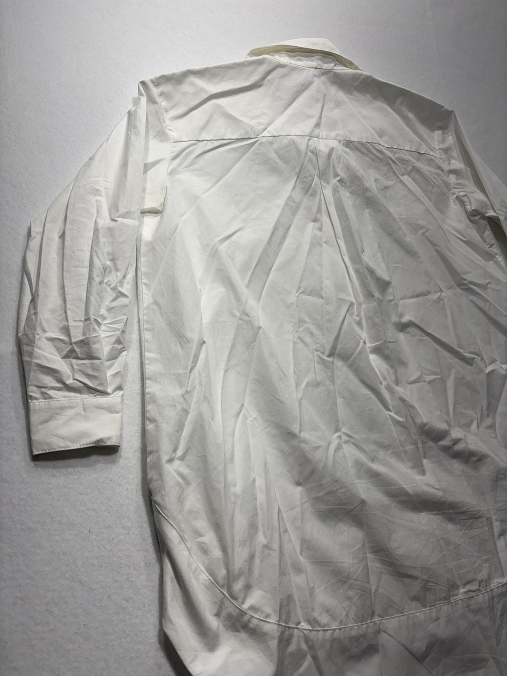 SBJ Austin Shirt Womens One Size White Long Tunic Button Front Cotton Top