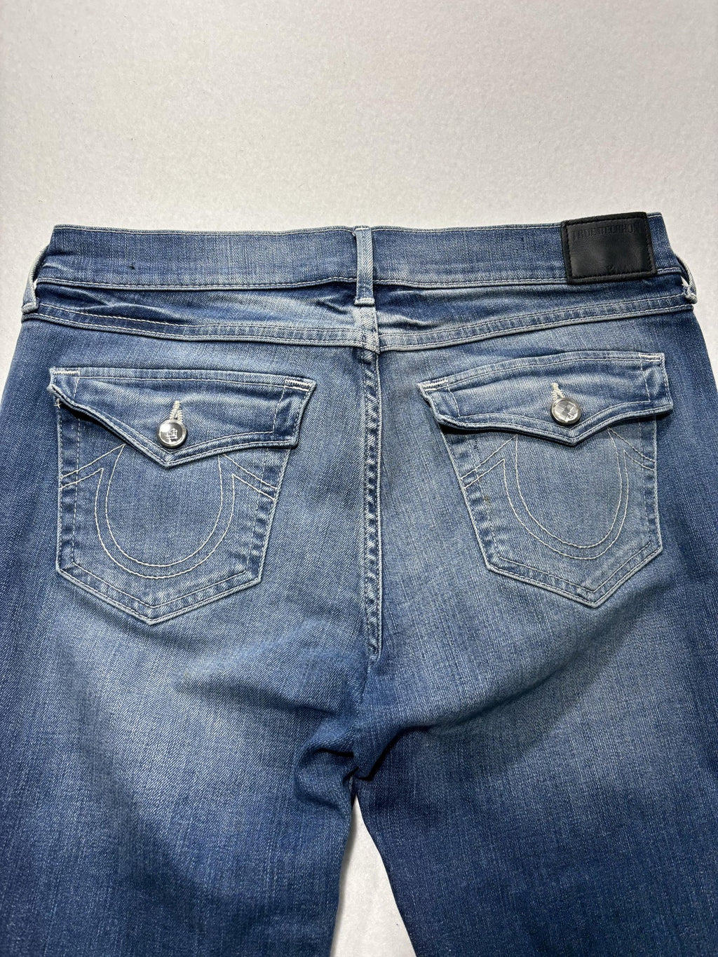 True Religion Cora Jeans Womens 28 Blue Medium Wash Mid Rise Straight 28x31