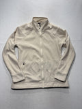 REI Jacket Womens Large White Fleece Full Zip Stand Collar Hiking Casual