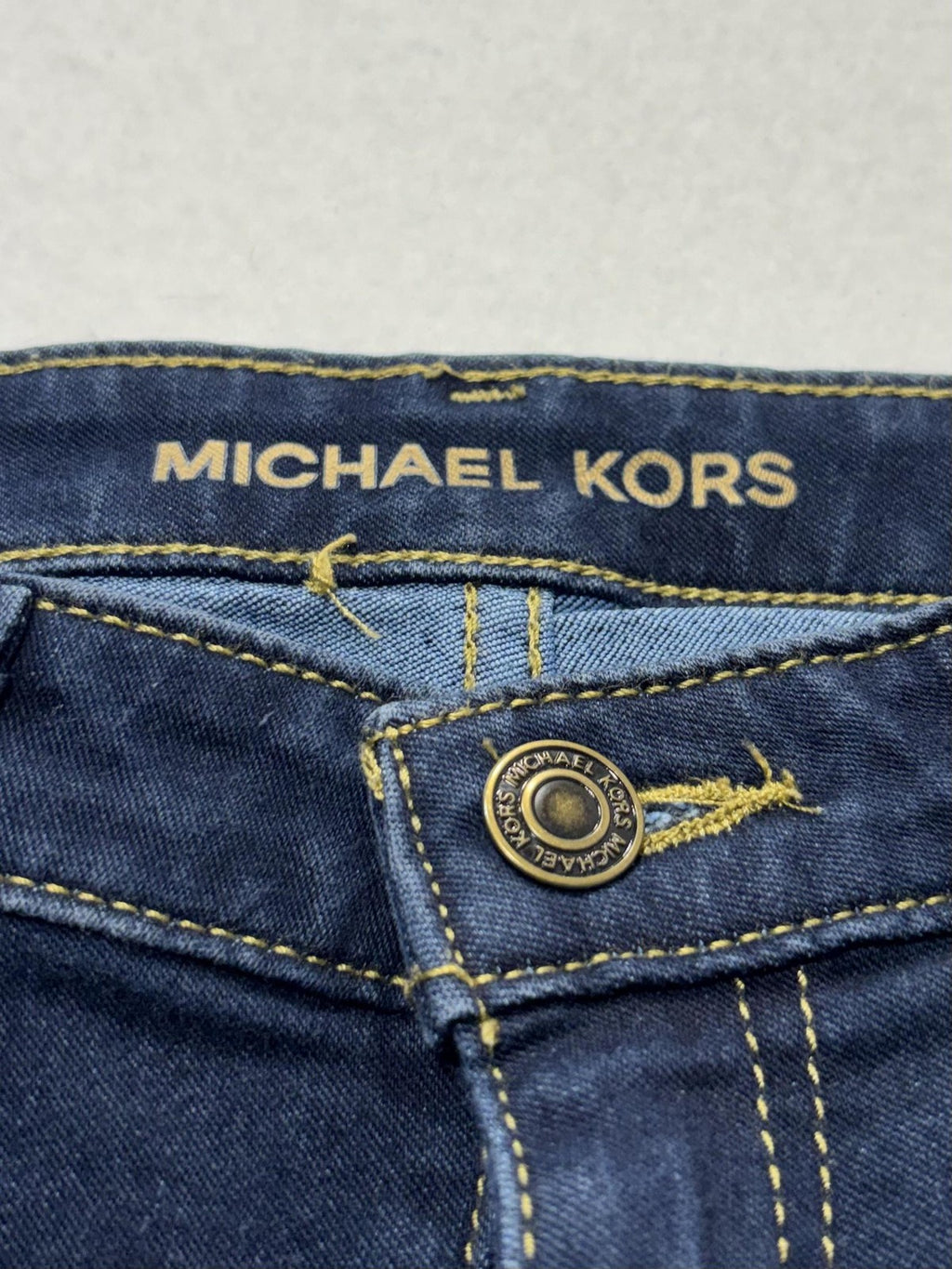 Michael Kors Izzy Skinny Jeans Womens 8 Blue Dark Wash Mid Rise Stretch 30x28.5