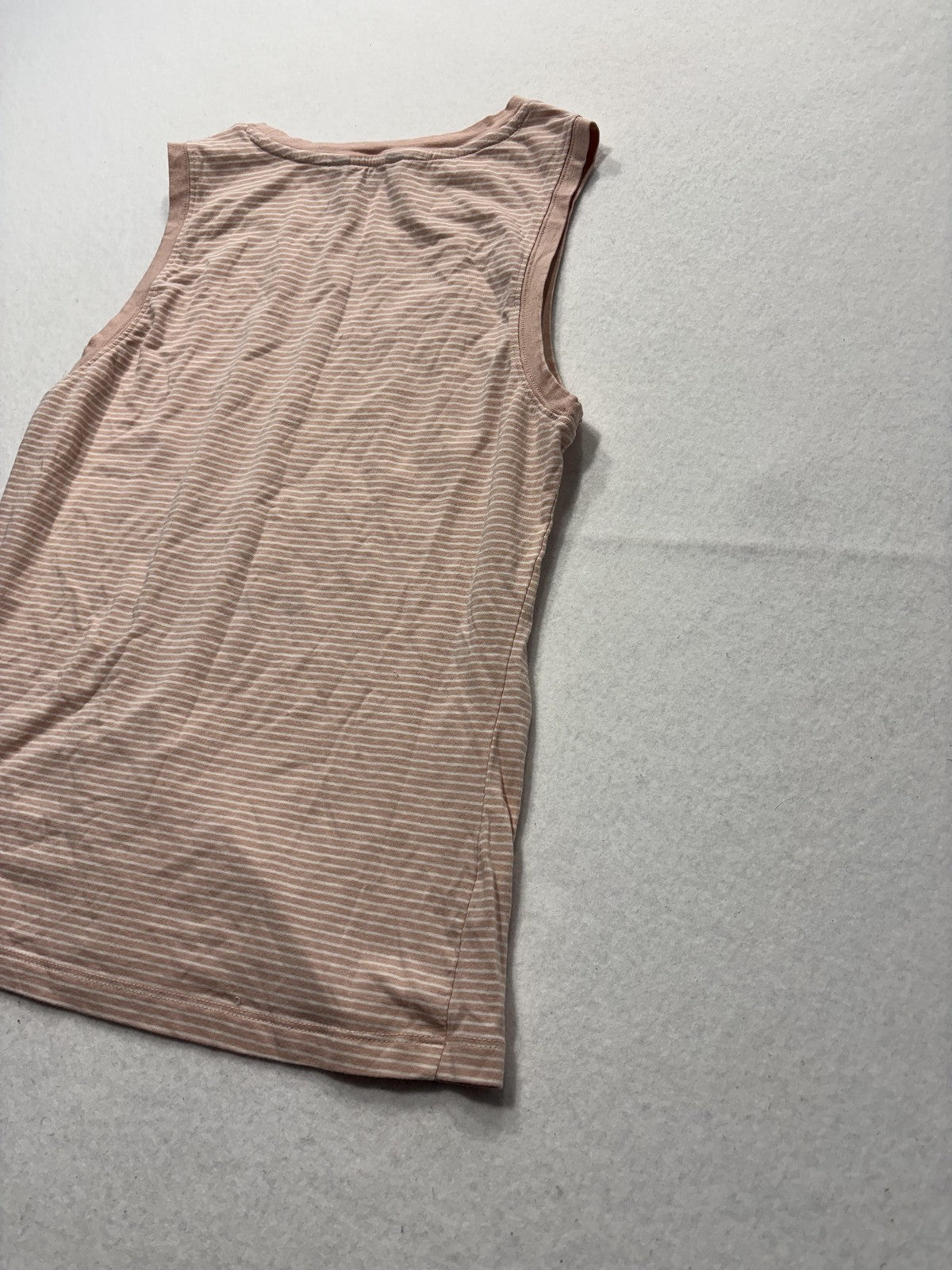 Banana Republic Tank Top Womens S Pink Stripe Jersey Basic Summer Casual
