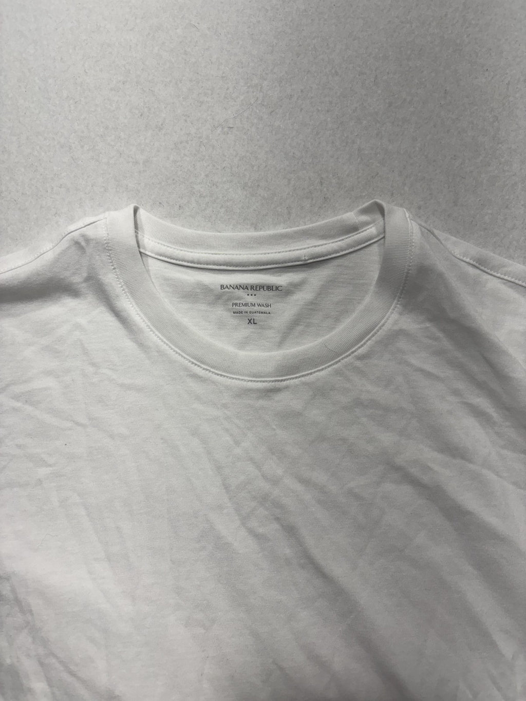 Banana Republic Shirt Mens XL White Premium Wash Crew Neck Short Sleeve Tee
