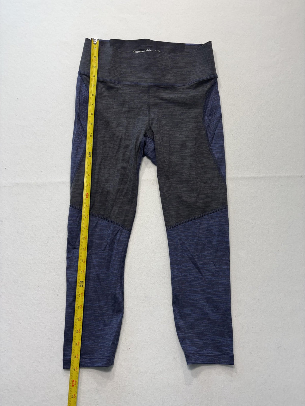 Outdoor Voices Leggings Womens Medium Blue Colorblock High Rise Ankle