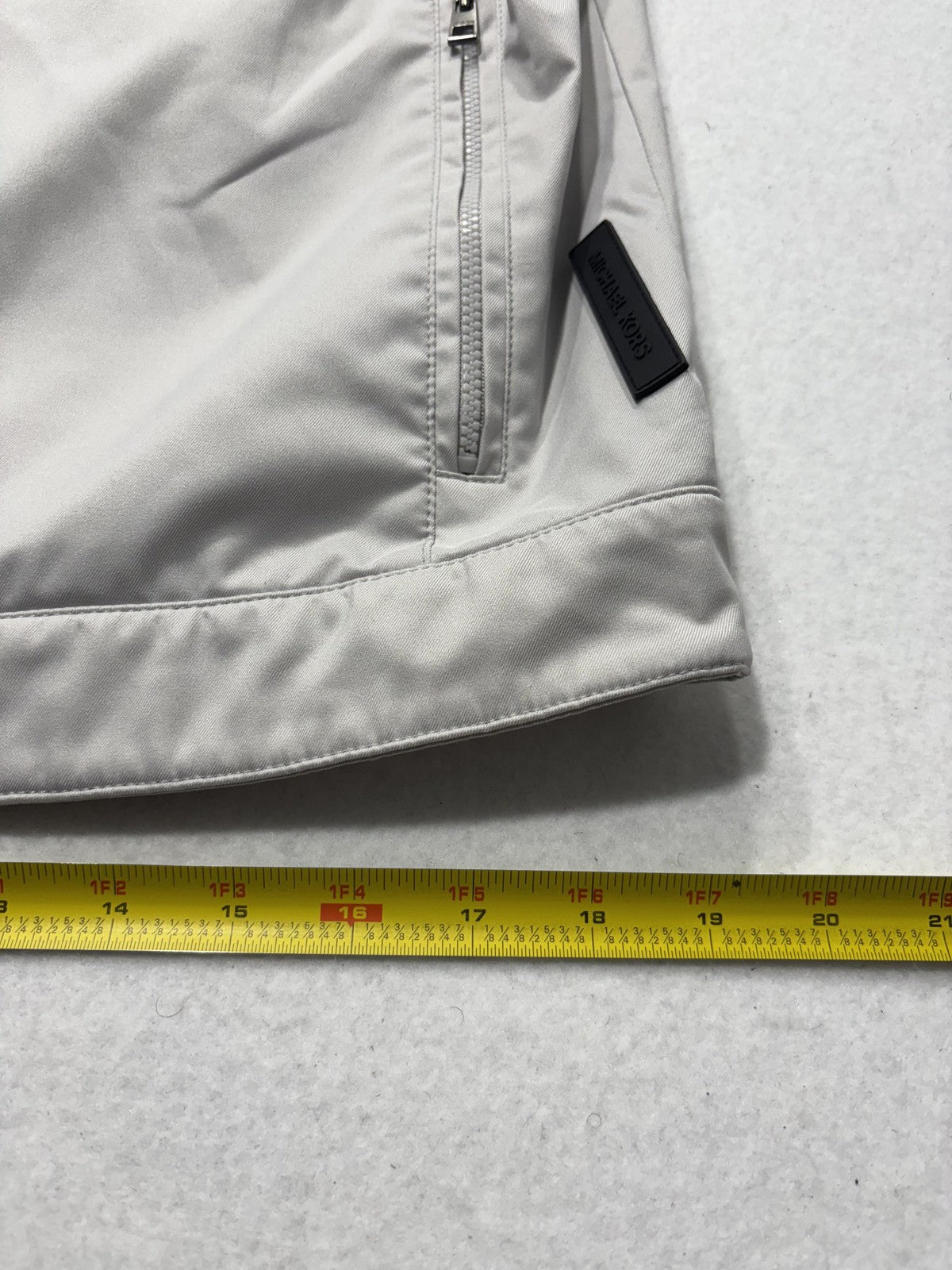 Michael Kors Jacket Mens Medium Gray Travel Engineered Full Zip Windbreaker