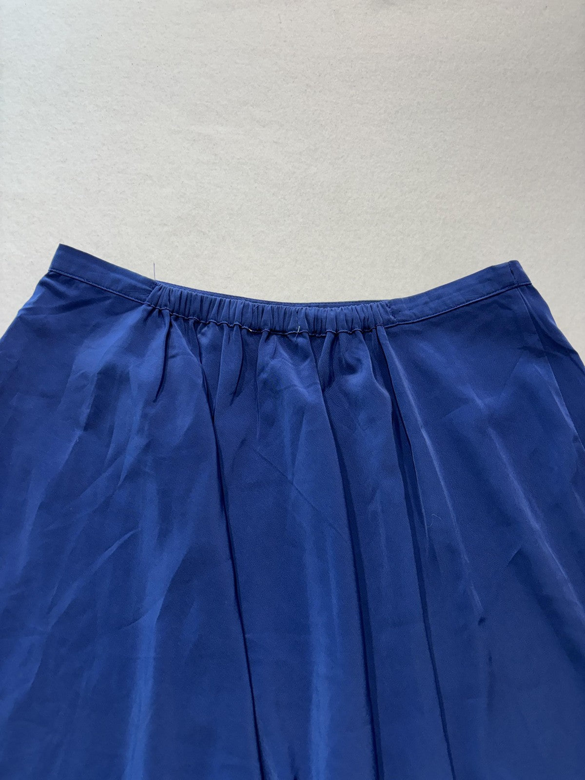 Banana Republic Skirt Womens 4 Blue Pleated Chiffon Knee Length Lined Flowy