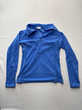 Columbia Jacket Womens M Blue Fleece 1/4 Zip Collared Lightweight Pullover Trail