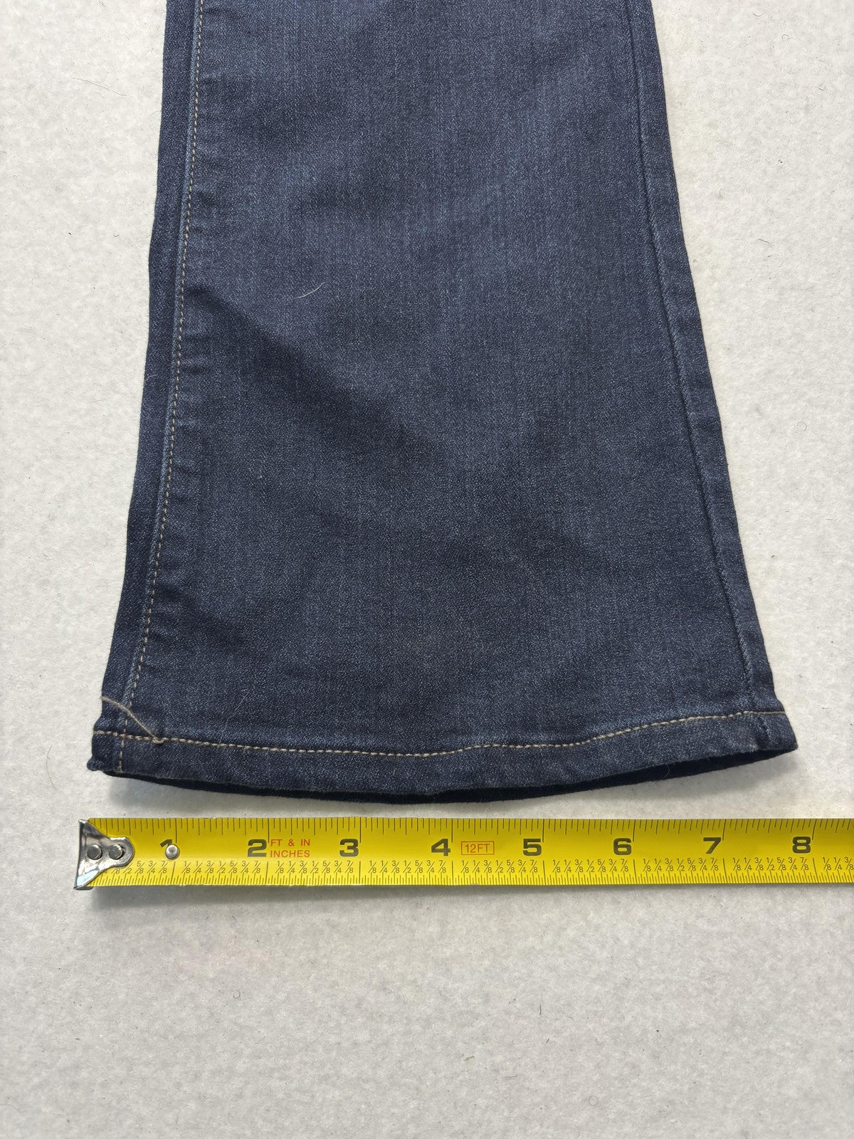Paige Manhattan Jeans Womens 24 Blue Dark Wash Mid Rise Slim Boot 24x31 Stretch