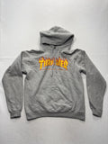 Thrasher Hoodie Mens Small Gray Flame Logo Fleece Pullover Kangaroo Pocket Skate