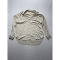 American Eagle Outfitters Blouse Womens XS White V Neck Long Sleeve Tunic Top