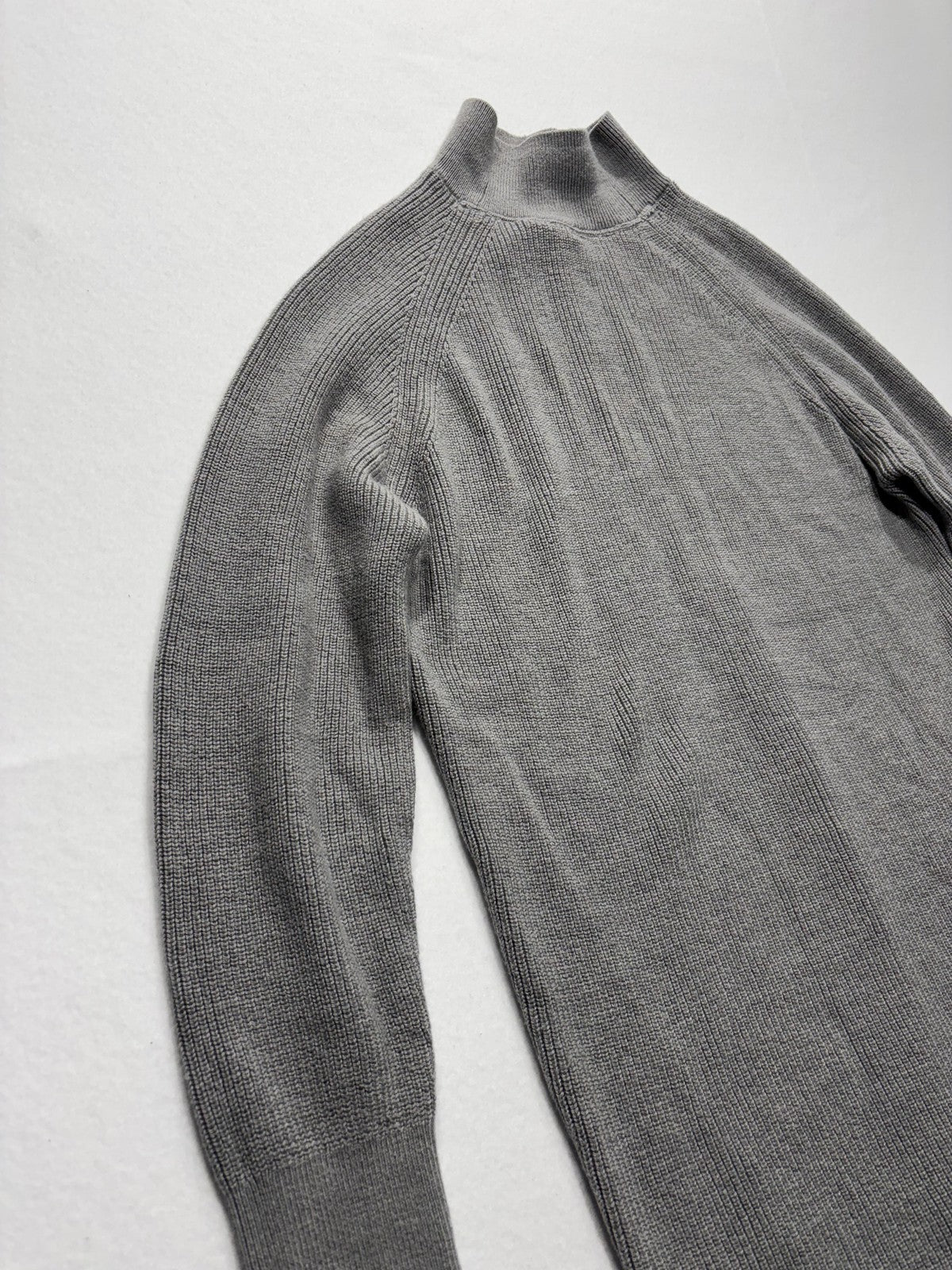 Lululemon Athletica Sweater Womens 2 Gray Mock Neck Long Sleeve Tunic Knit Slim