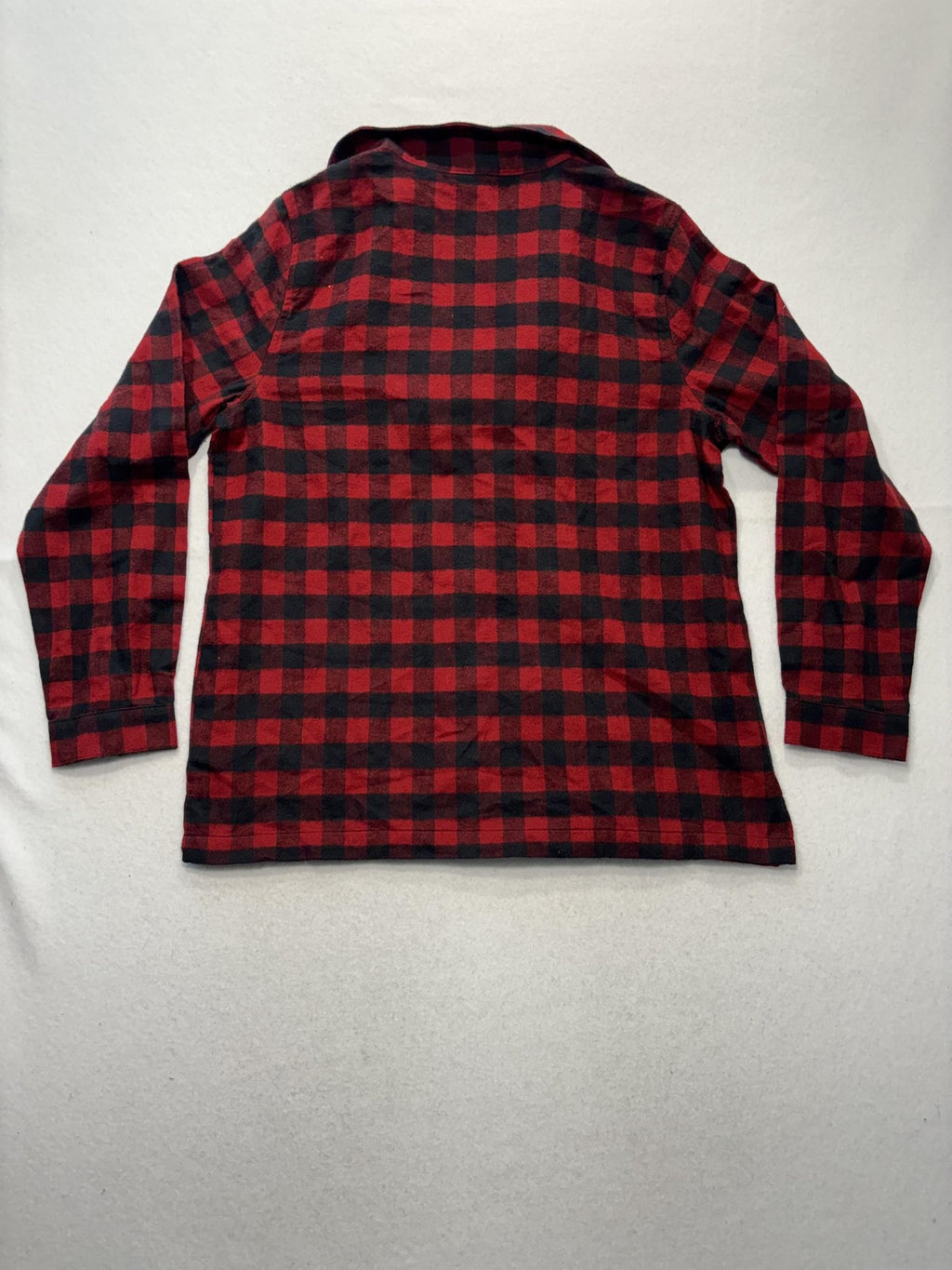 L.L. Bean Shirt Mens Medium Red Plaid Flannel Long Sleeve Button Up Casual