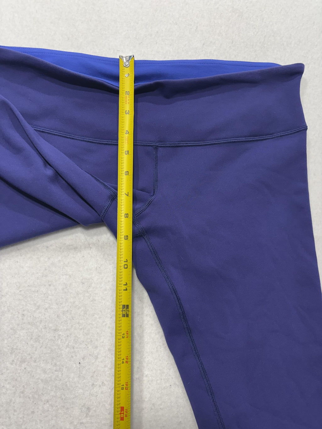 Lululemon Leggings Womens 10 Blue High Rise 22.5" Inseam Capri Yoga Stretch