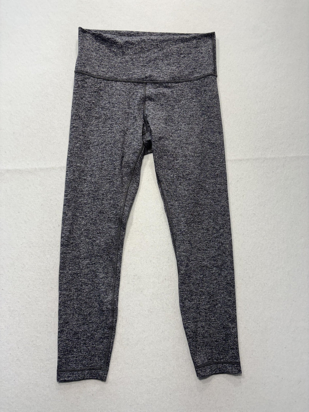 Lululemon Leggings Womens 10 Gray High Rise 25" Inseam Ankle Yoga Stretch Active