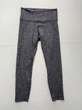 Lululemon Leggings Womens 10 Gray High Rise 25" Inseam Ankle Yoga Stretch Active