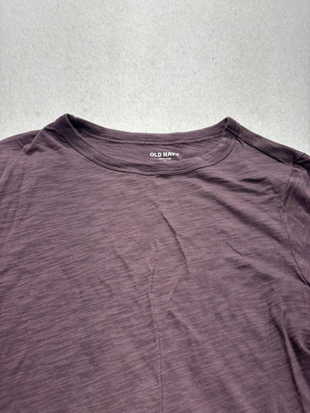 Old Navy Everywear Shirt Womens Small Purple Crew Neck Short Sleeve Tee Casual