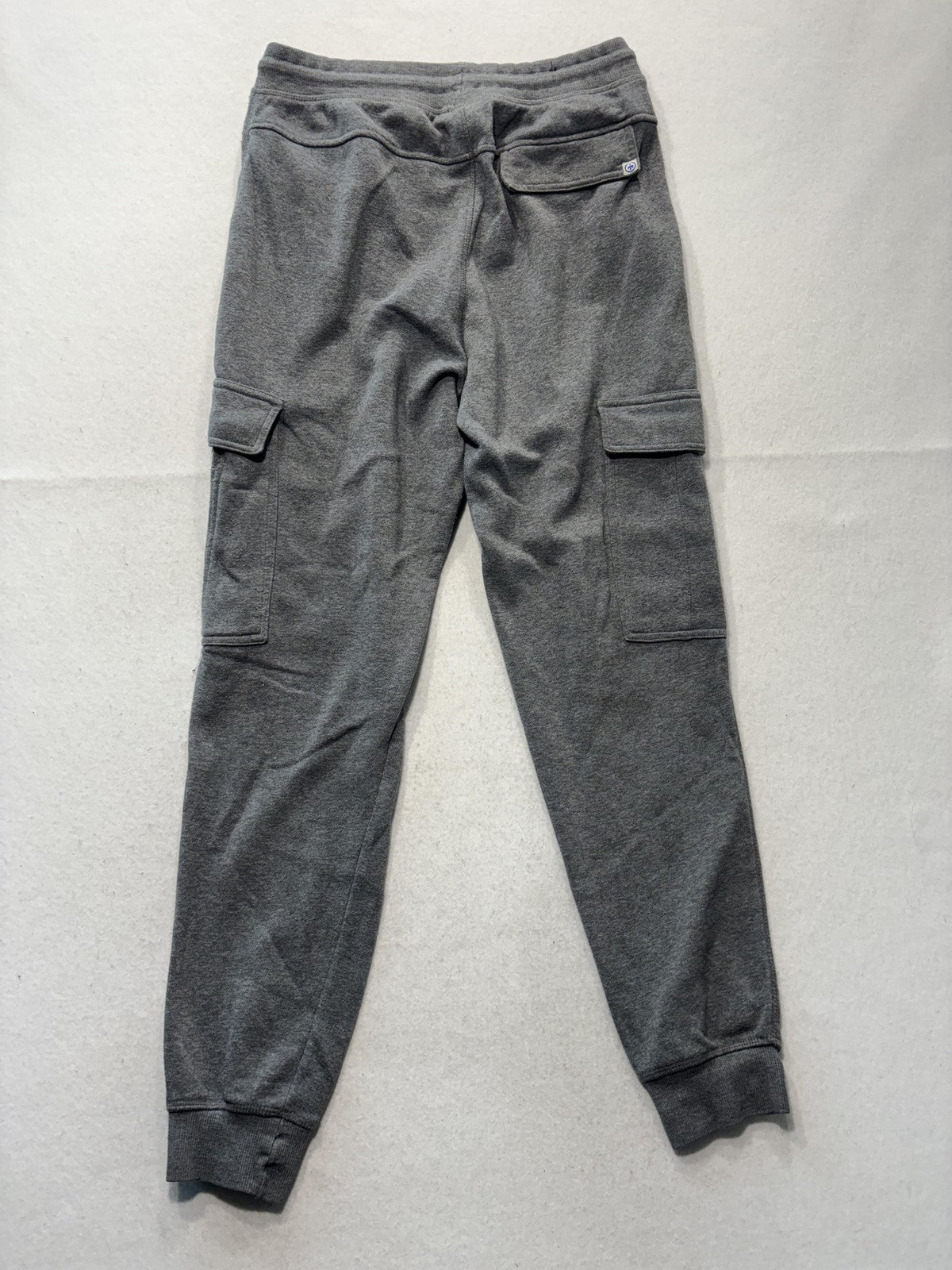 Monument Jogger Pants Mens Medium Gray Fleece Cargo Elastic Waist Pockets