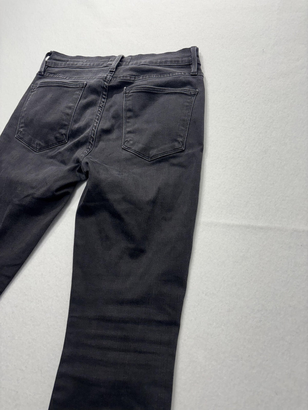 FRAME Le High Skinny Jeans Womens 26 Gray Charcoal Wash Mid Rise Stretch 26x28.5
