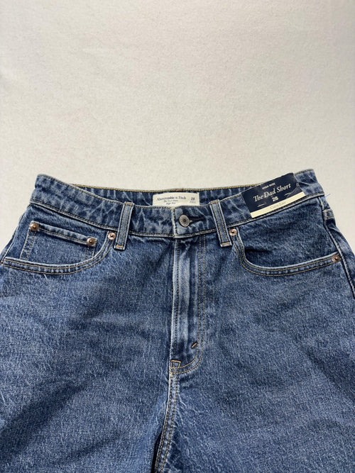 Abercrombie & Fitch Shorts Womens 28 The Dad Short High Rise Denim Curve Love
