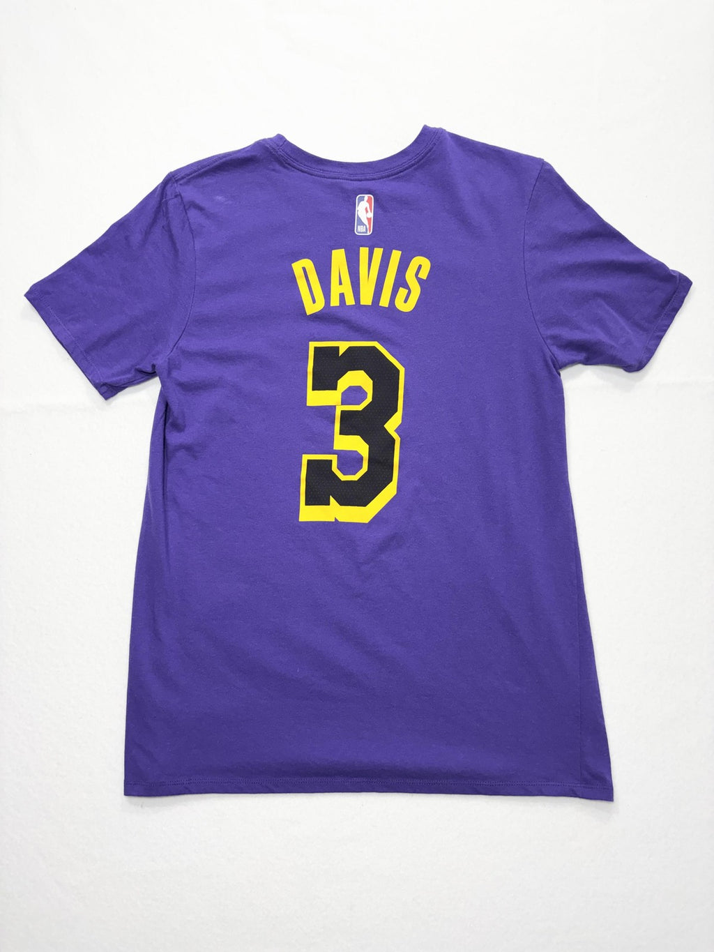 Los Angeles Lakers Shirt Mens Medium Purple NBA Anthony Davis Nike Dri Fit