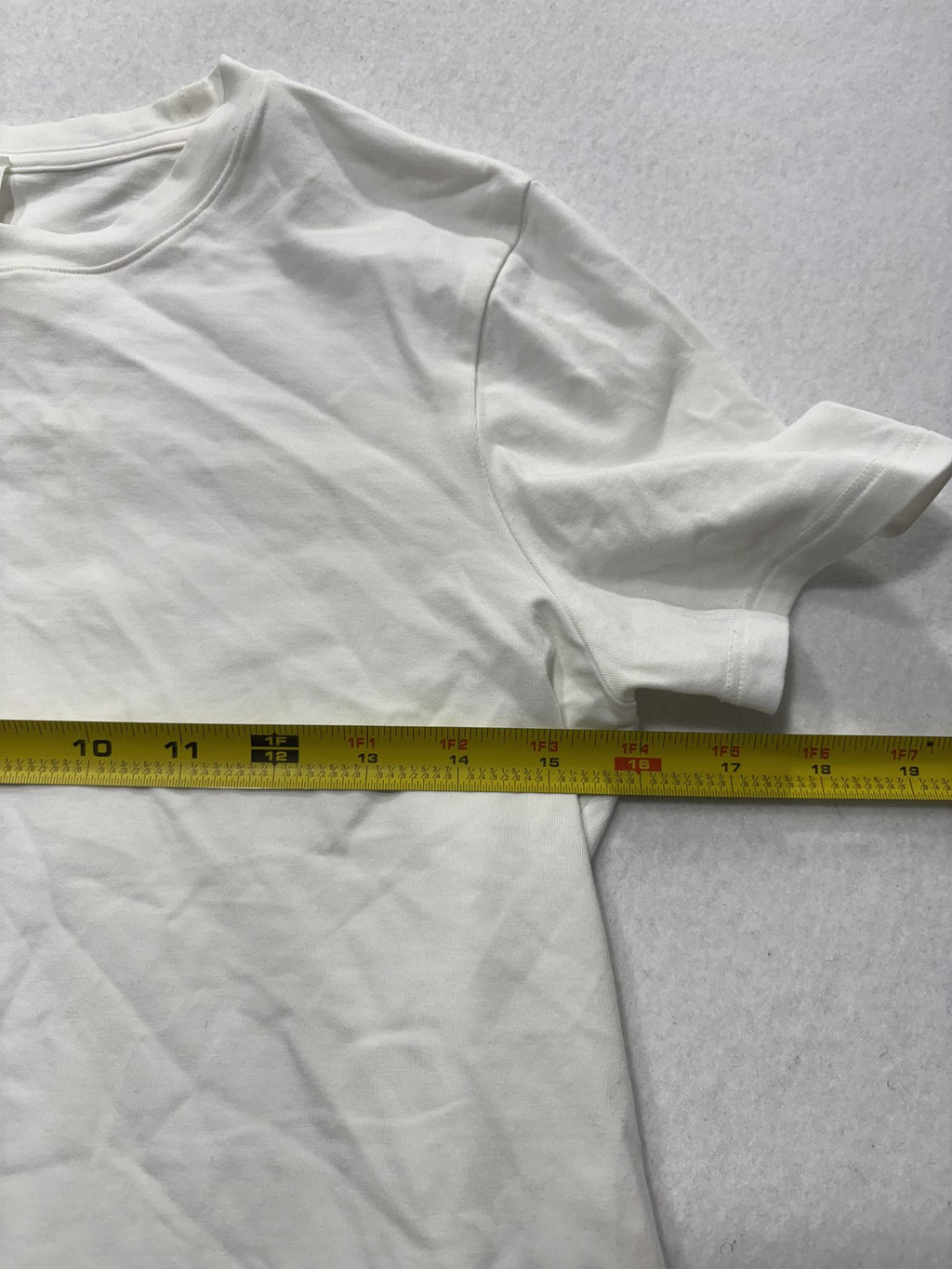 Lululemon Shirt Womens 4 White Crew Neck Short Sleeve Cotton Stretch Tee
