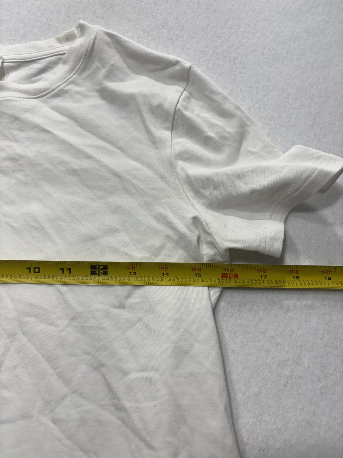 Lululemon Shirt Womens 4 White Crew Neck Short Sleeve Cotton Stretch Tee