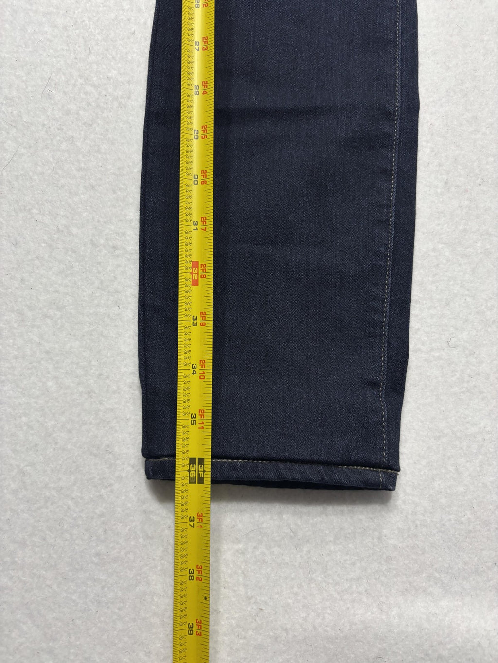 Paige Edgemont Jeans Womens 31 Blue Dark Wash Mid Rise Ultra Skinny 31x29.5 Zips
