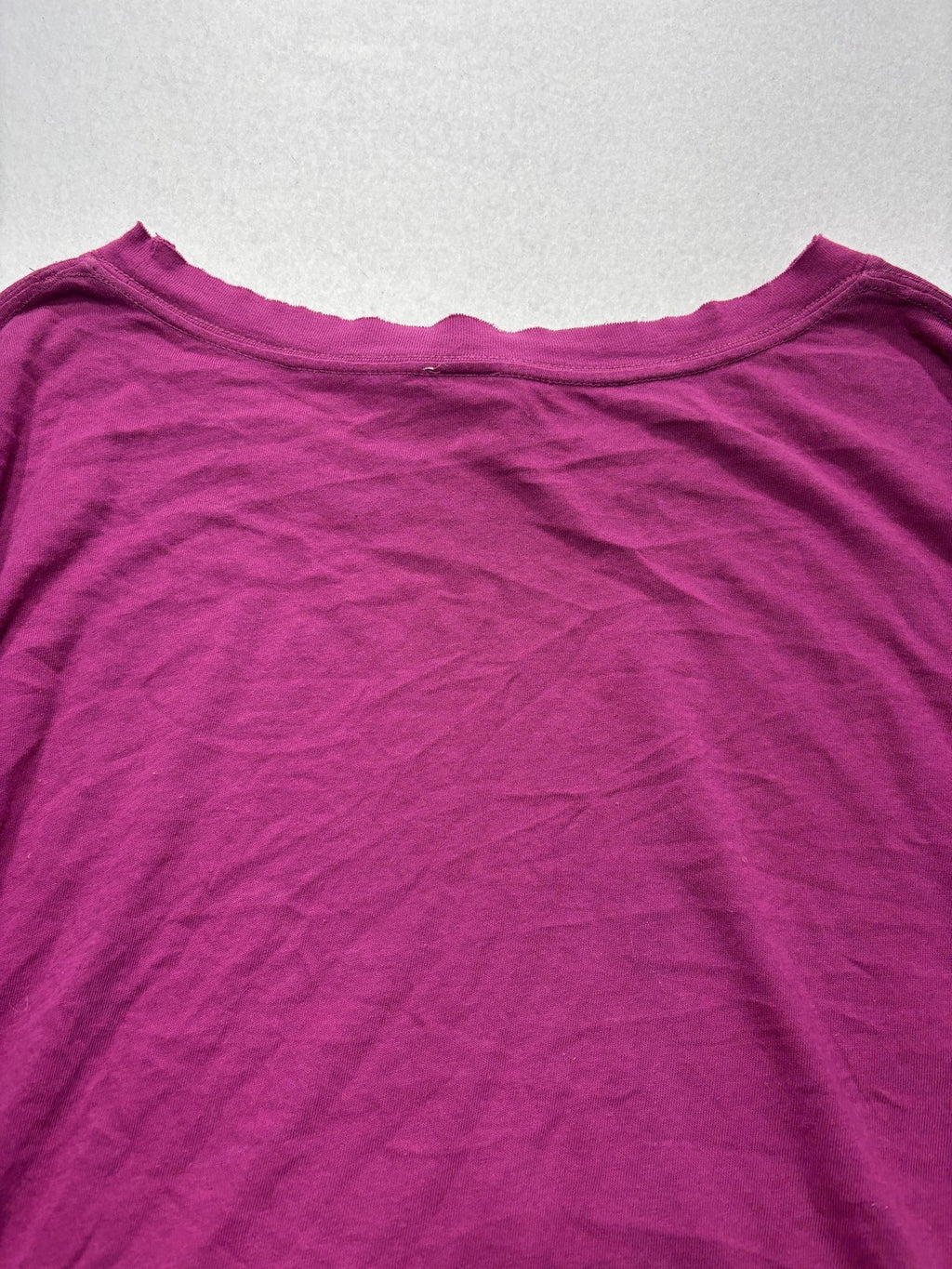 We The Free Shirt Womens Medium Purple Scoop Neck Long Balloon Sleeve Cropped