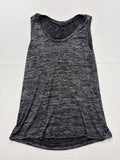 Banana Republic Tank Top Womens S Gray Scoop Neck Pleat Back Jersey Relaxed