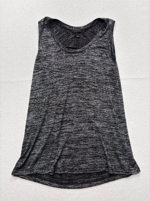 Banana Republic Tank Top Womens S Gray Scoop Neck Pleat Back Jersey Relaxed